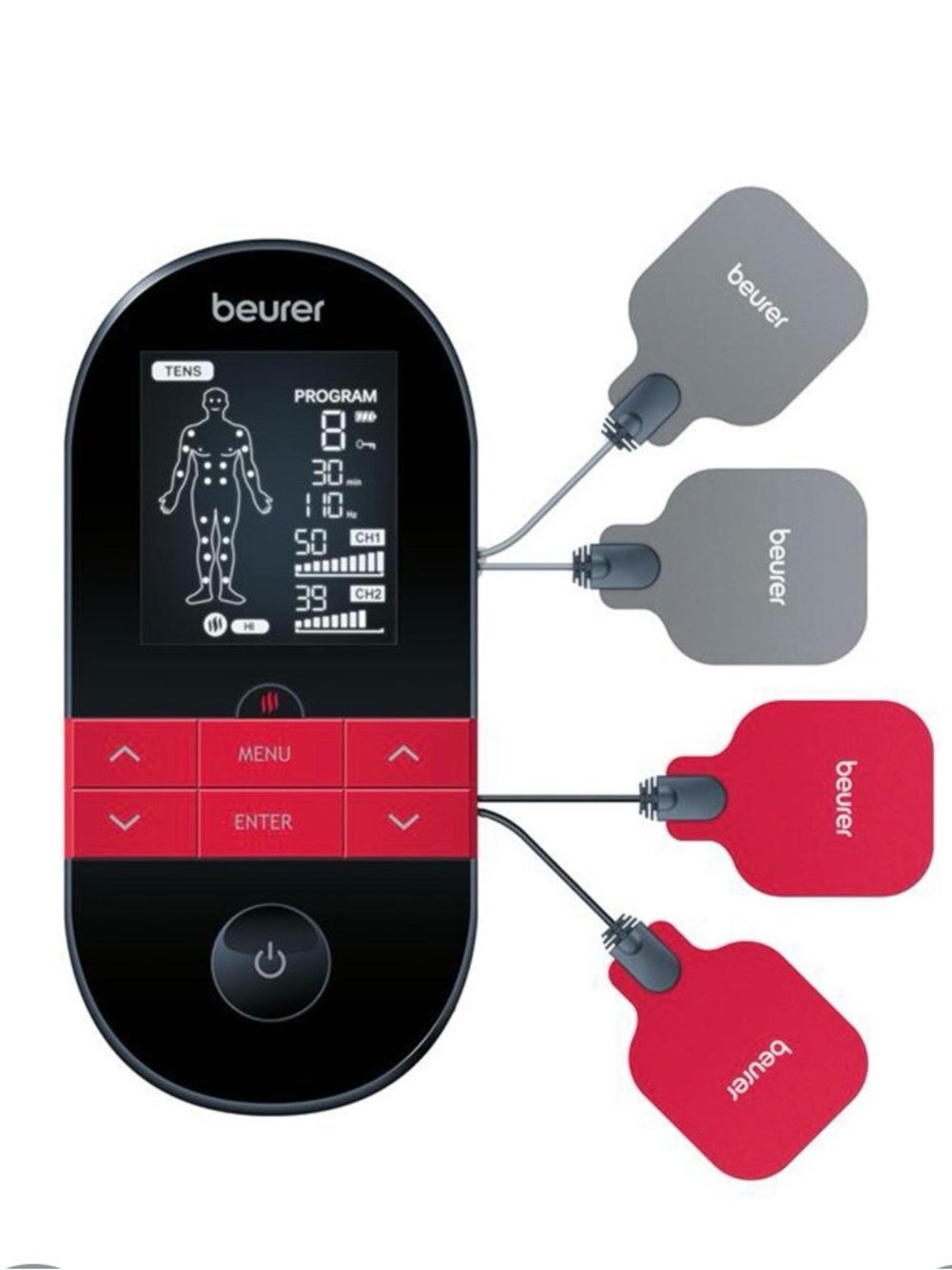 Red & Gray TENS Muscle Stimulator -
